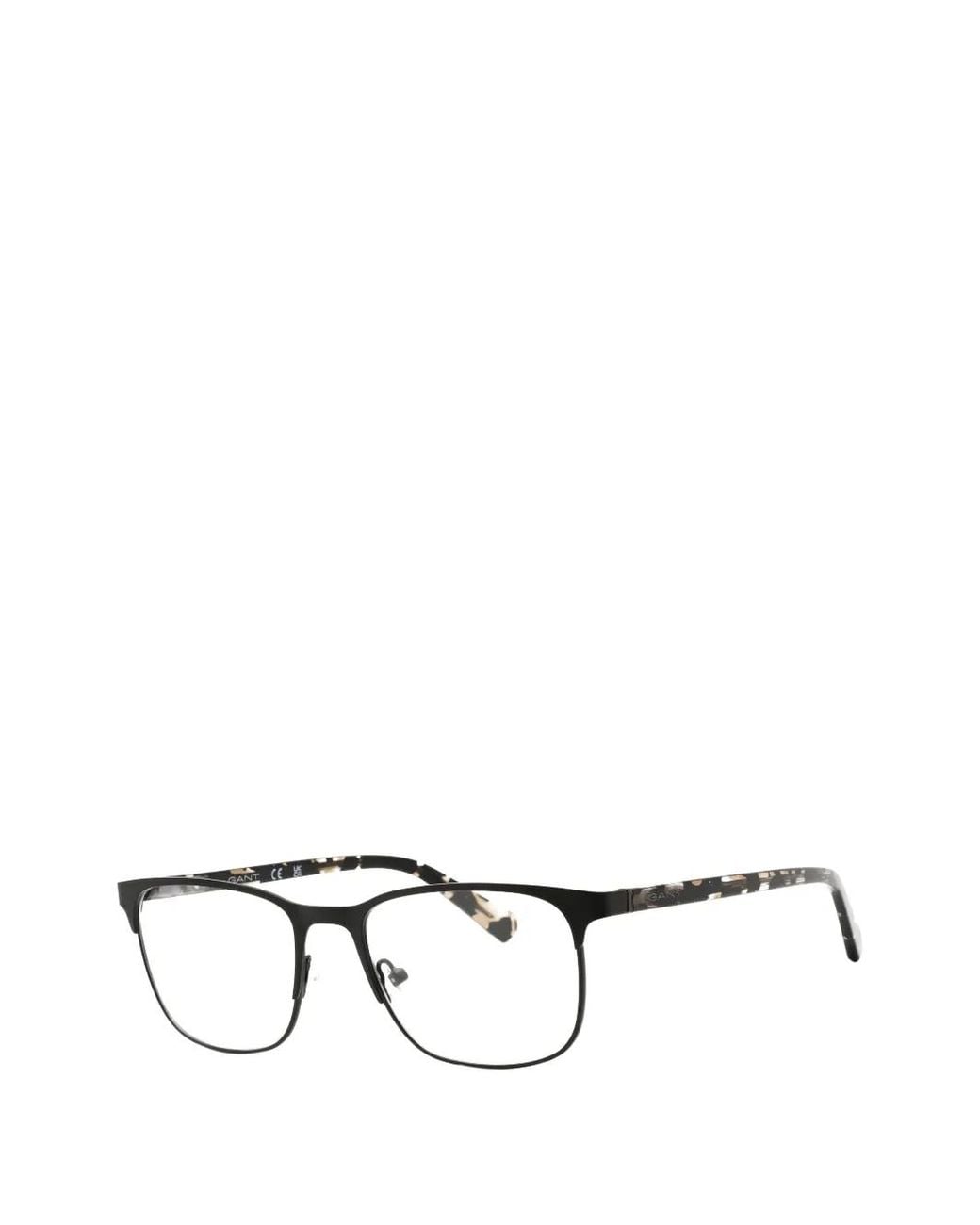 Gant Black Lunettes De Vue À Monture Rectangulaire for men