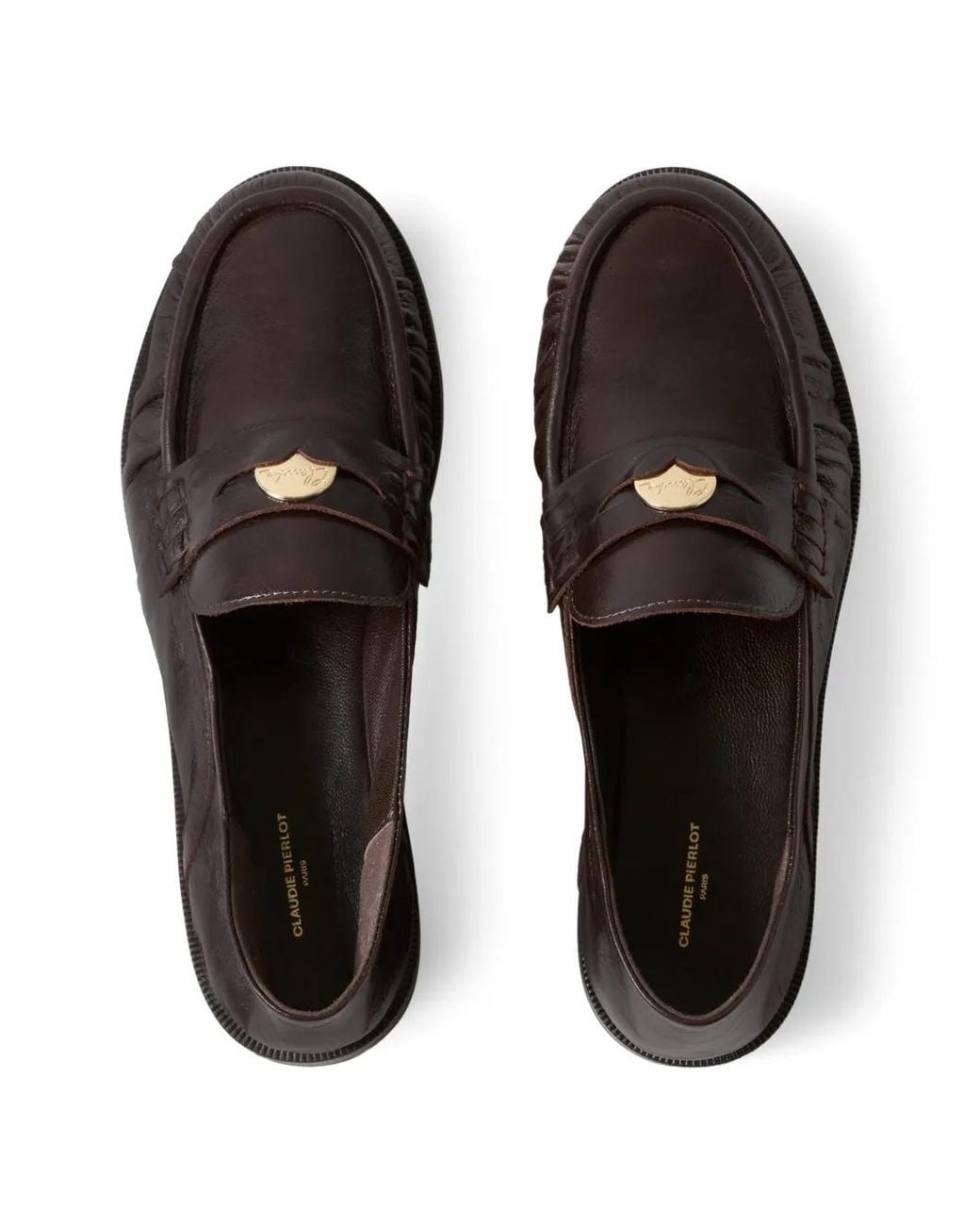 Claudie Pierlot Black Patent Leather Loafers