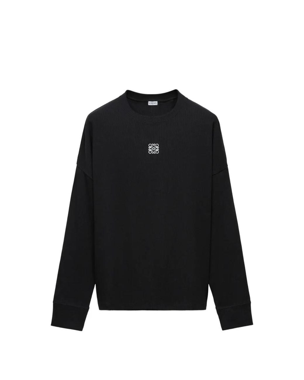 Loewe Black Anagram Cotton T-Shirt for men