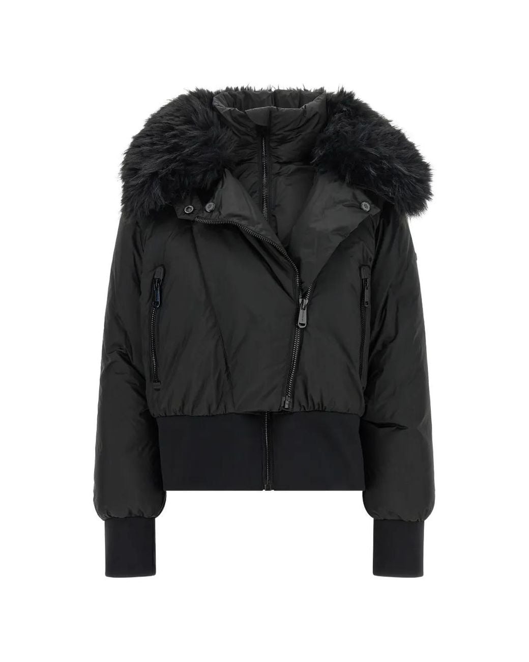 Goldbergh Black Misake Faux-Fur Collar Ski Jacket