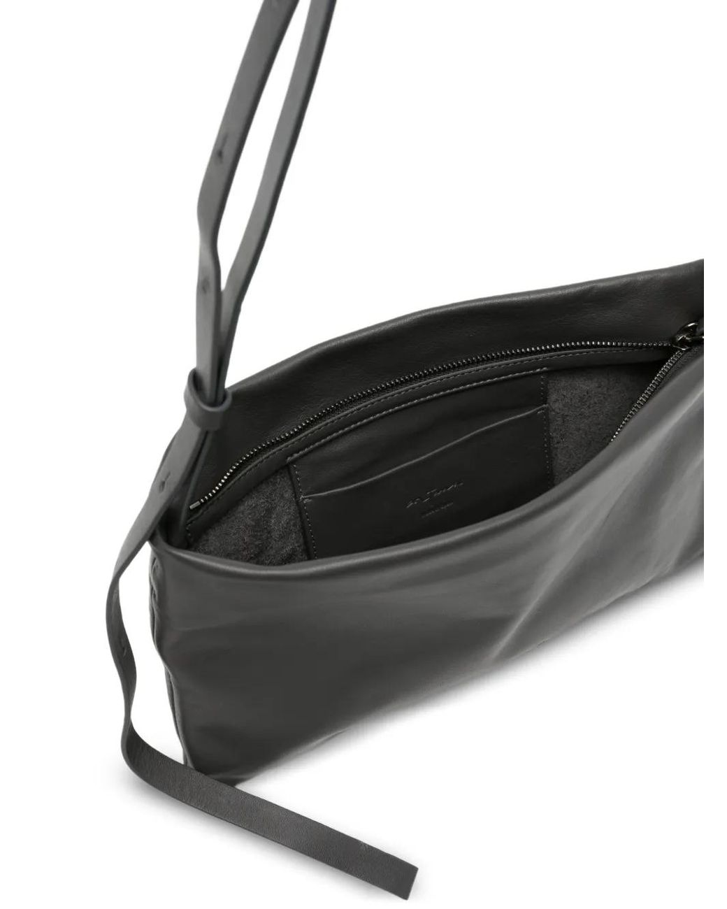 Cortana Black Small Myla Logo-Debossed Crossbody Bag