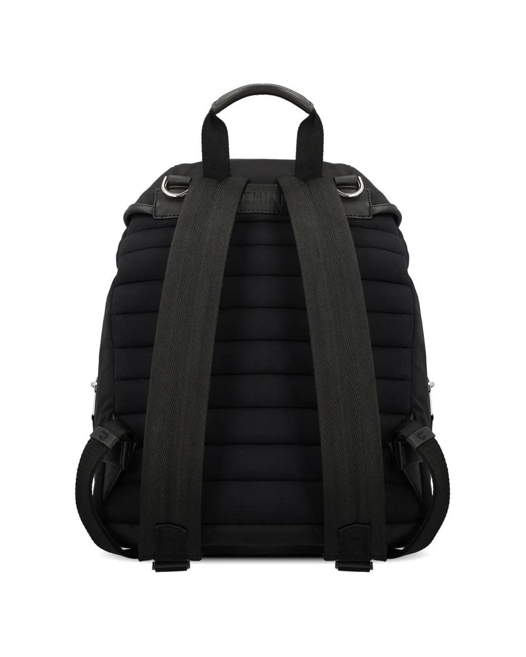 Premiata Black Buckled Backpack for men