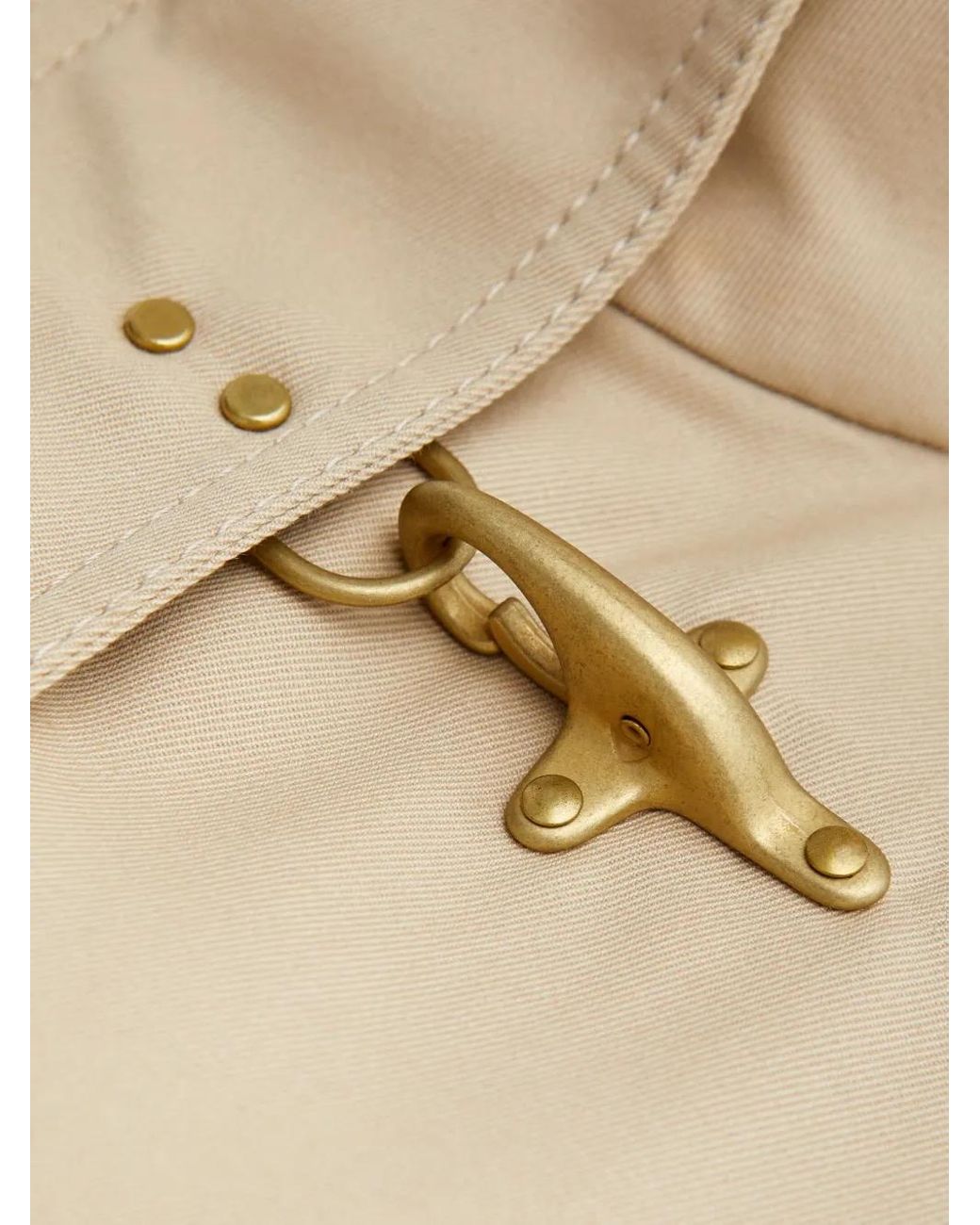 Fay Natural Belted Hook Coat