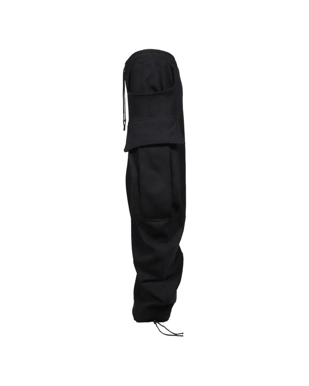 Zanone Black Drawstring Cargo-Pocket Track Pants for men