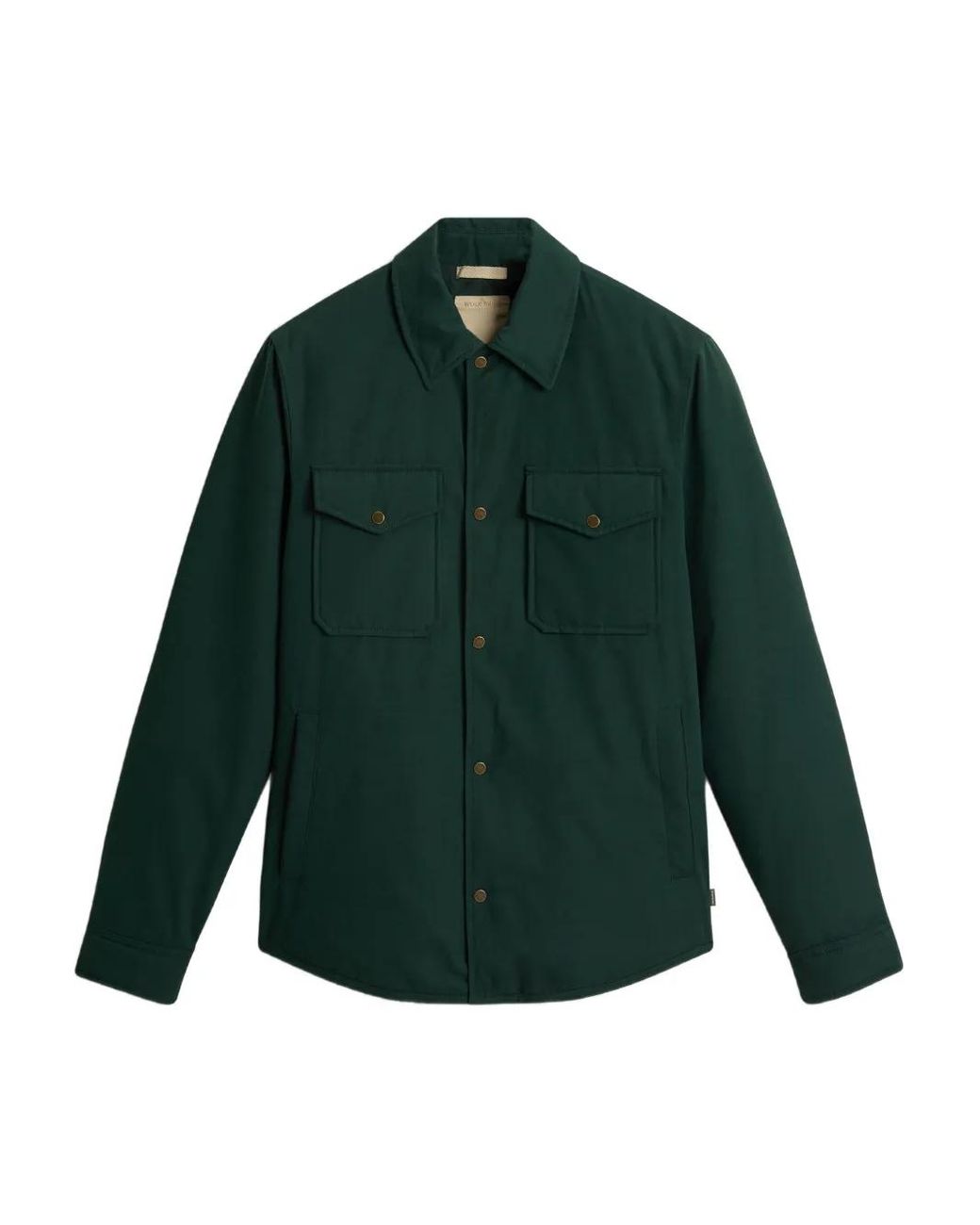 Woolrich Green Button-Fastening Flap-Pocket Jacket for men