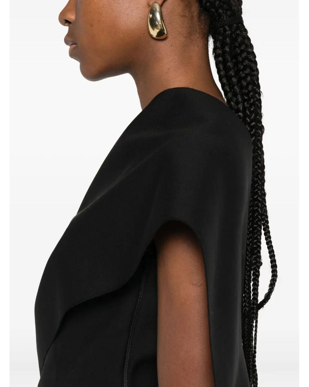 Rohe Black One-Shoulder Blouse