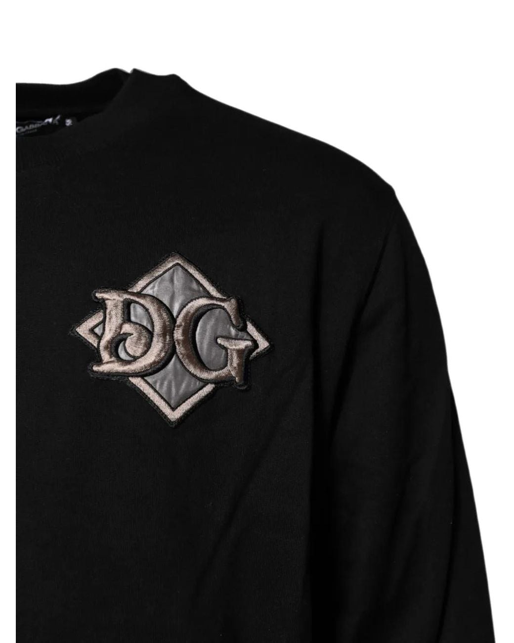 Dolce & Gabbana Black Pull Brodé À Patch Logo for men