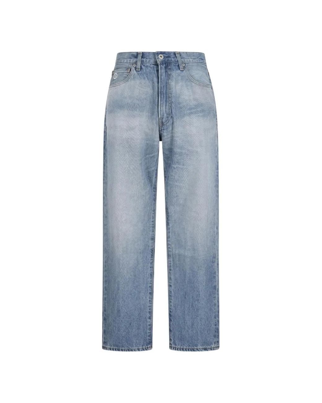 A Bathing Ape Blue Ape Head Jeans for men