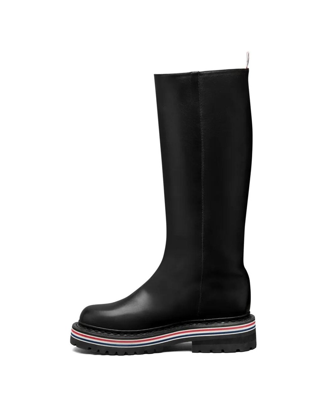 Thom Browne Black Bottines À Bande Tricolore