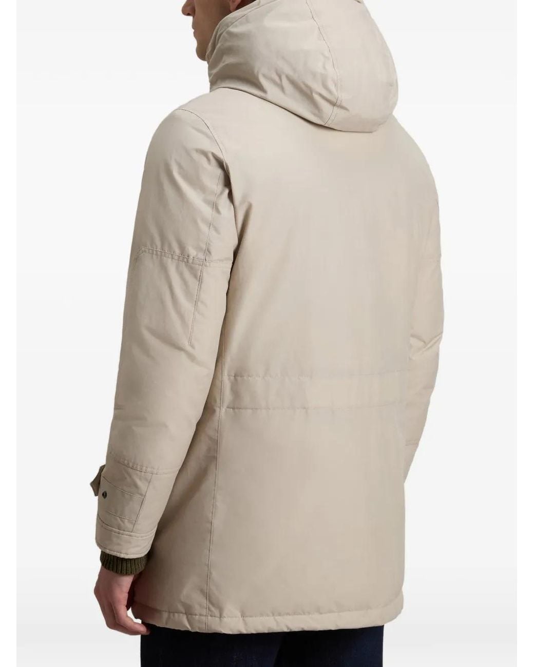 Woolrich Natural High-Collar Polar Parka for men