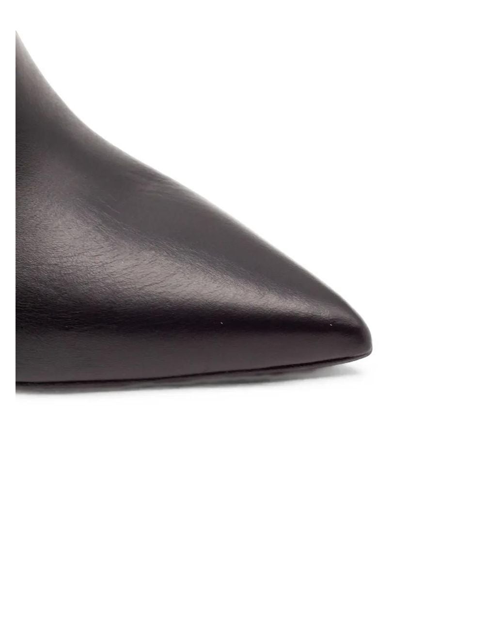 Chantal Black Tapered-Toe Knee-High Boots