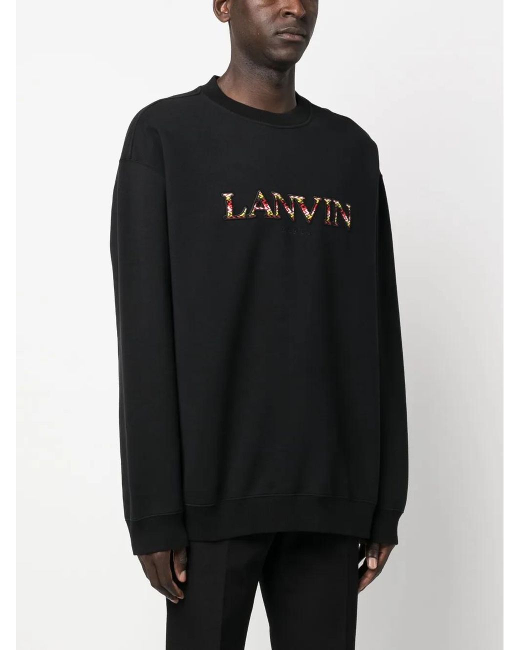 Lanvin Black Logo Sweatshirt for men