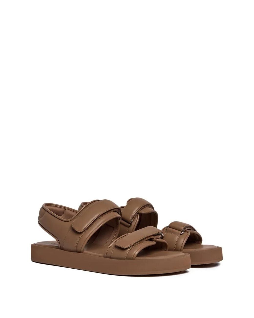 12 STOREEZ Brown Leather Sandals
