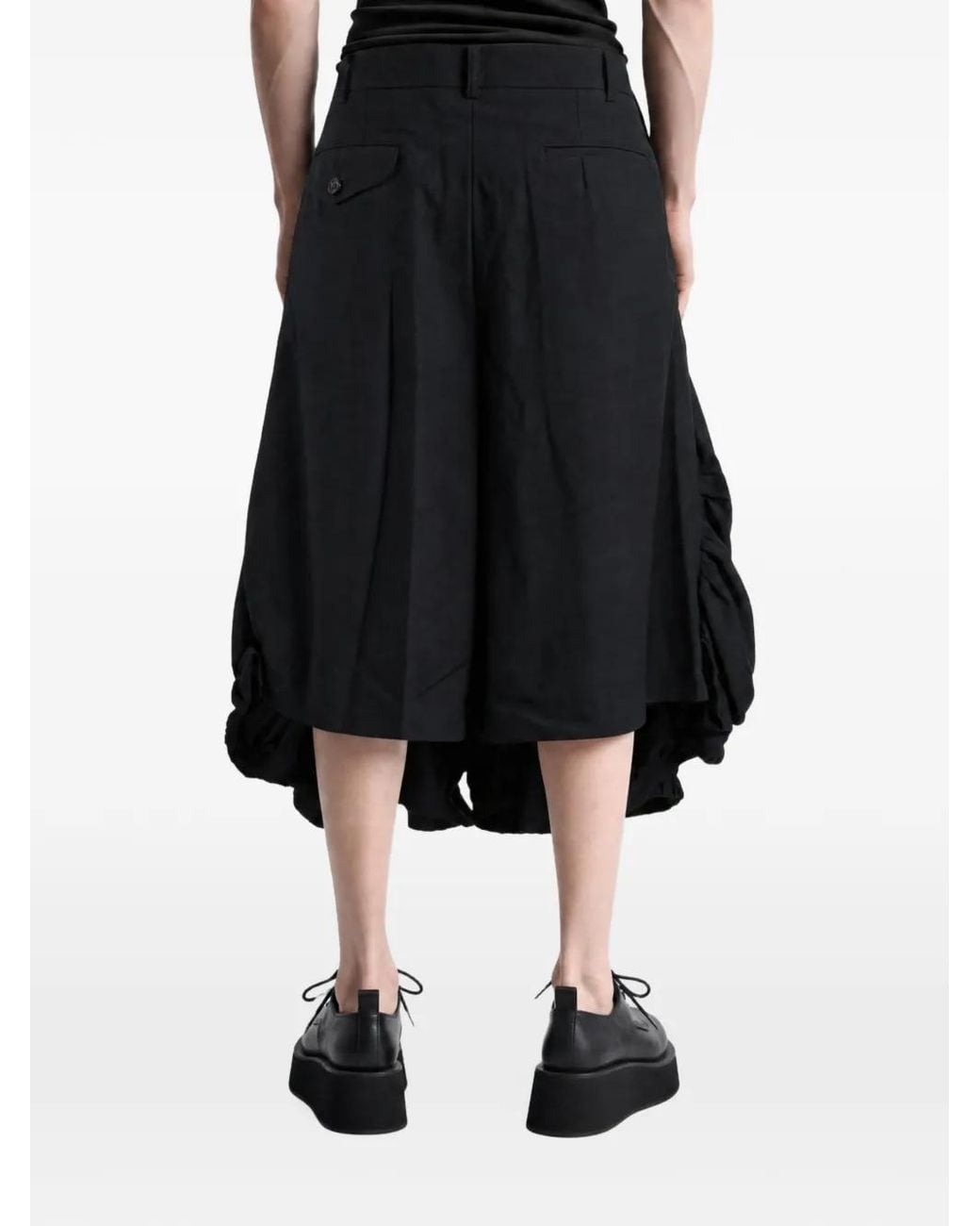 Comme des Garçons Black Gathered Balloon-Leg Trousers for men