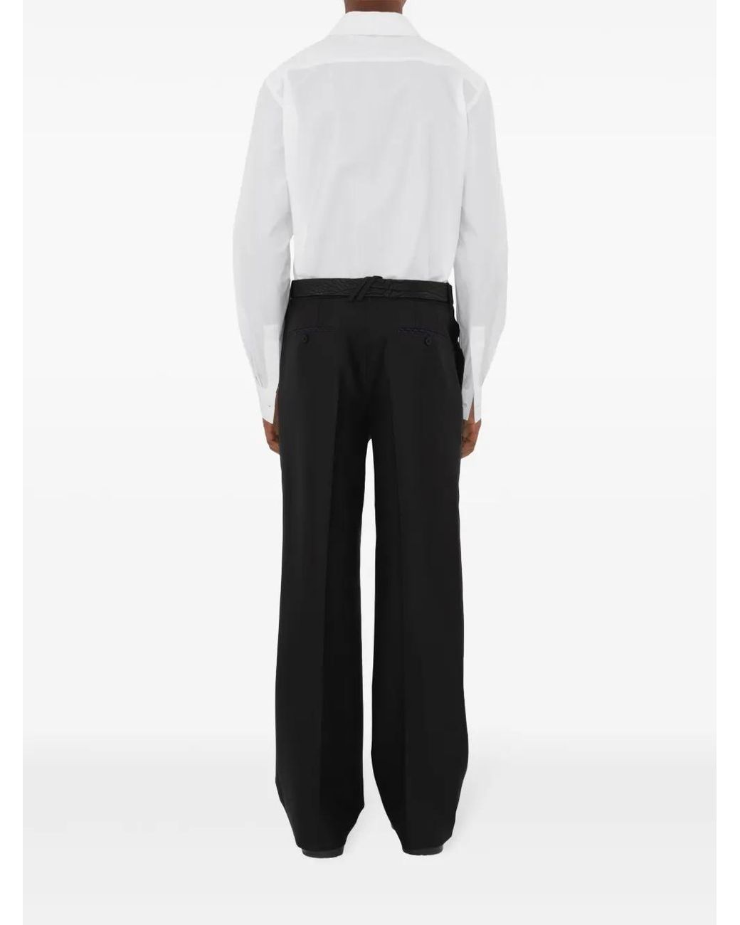 Burberry White Classic Fit Sip Shirt for men