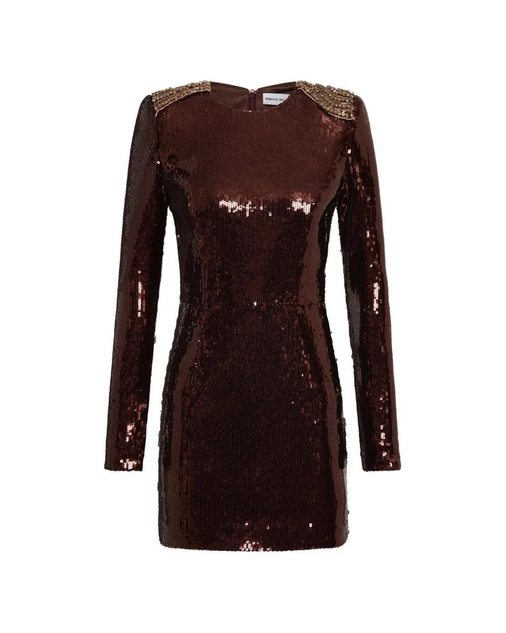 Rebecca Vallance Purple Glimmer Mini Dress