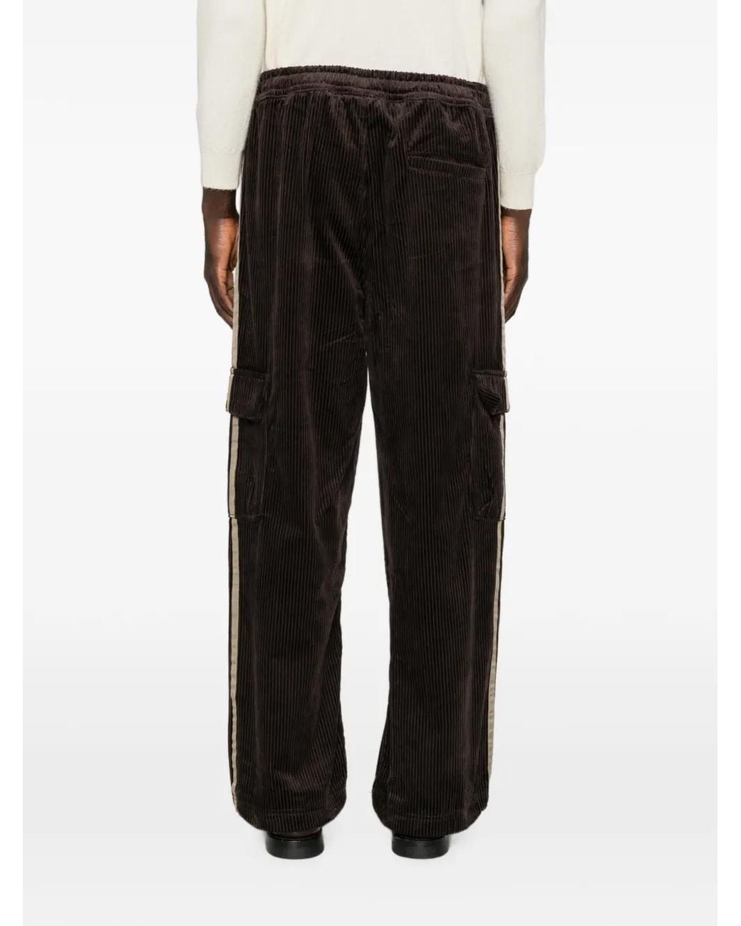 Adidas Black Pantalon En Velours Côtelé for men