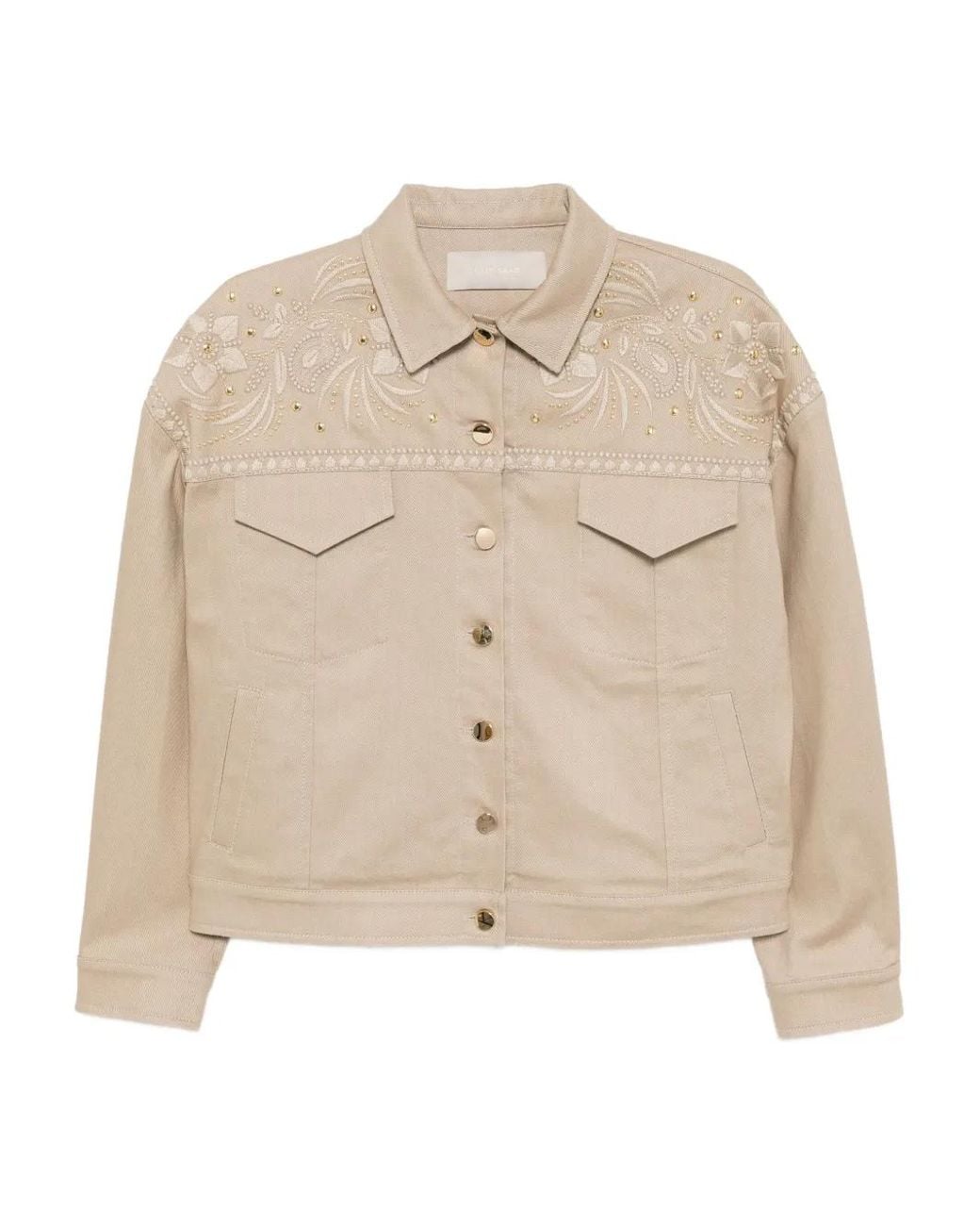 Elie Saab Natural Veste À Broderies