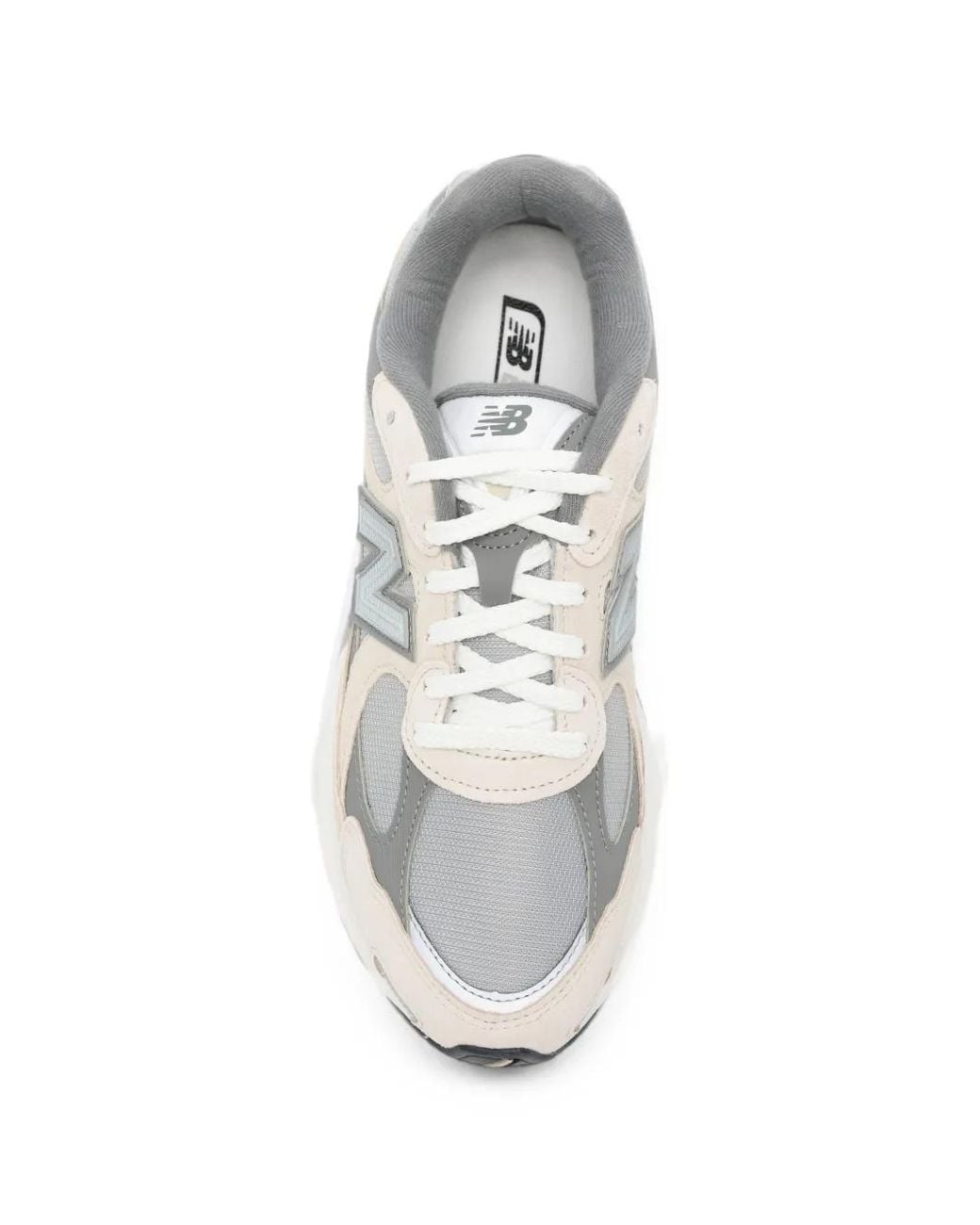 New Balance White Panelled Logo-Patch Sneakers for men
