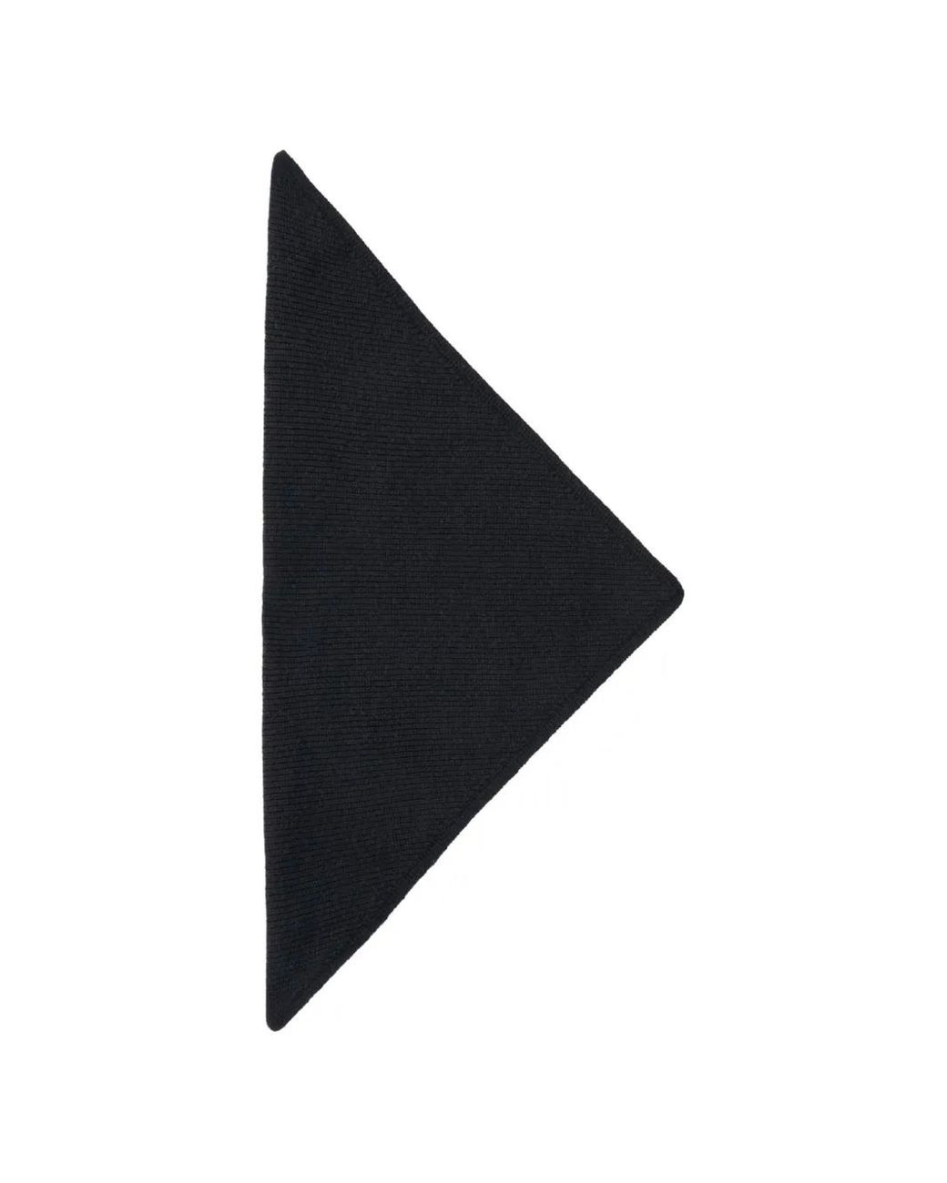 Studio Nicholson Black Pythagoras Ribbed-Knit Scarf for men