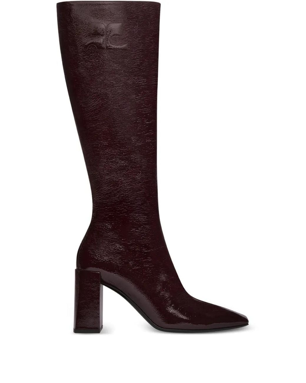 Courreges Brown Heritage Shadow Naplack Boots