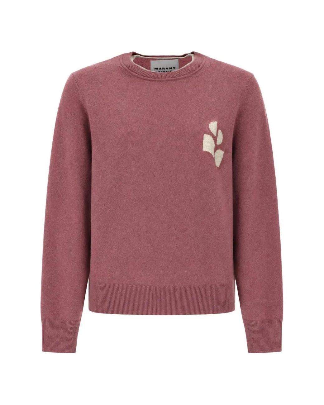 Isabel Marant Purple Logo-Intarsia Sweater