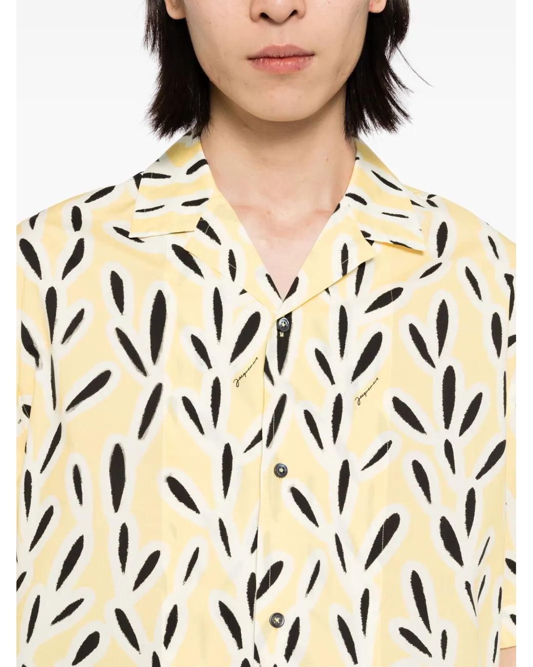 Jacquemus Yellow La Chemise Jean' Bowling Shirt for men