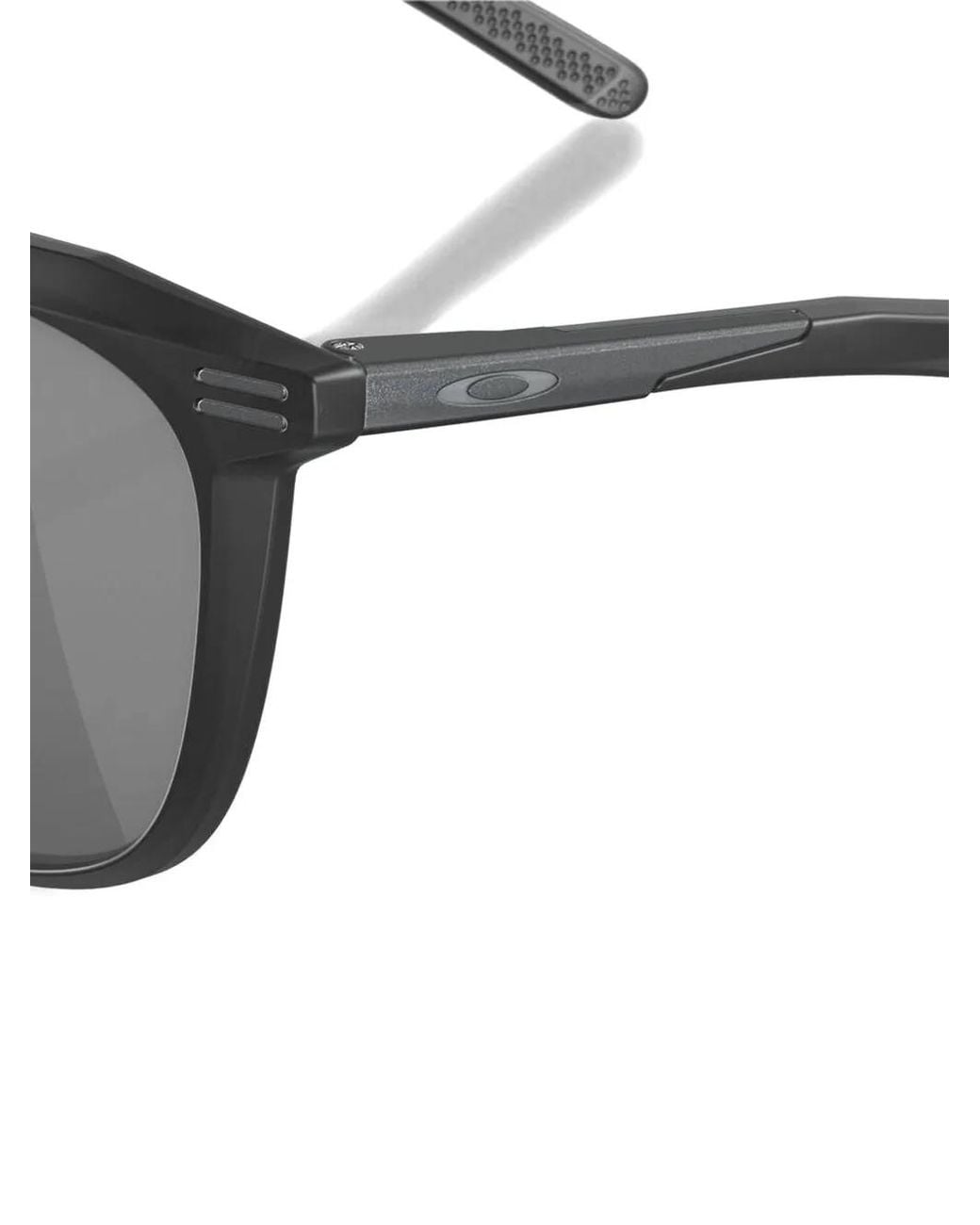 Oakley Gray Geometric-Frame Sunglasses