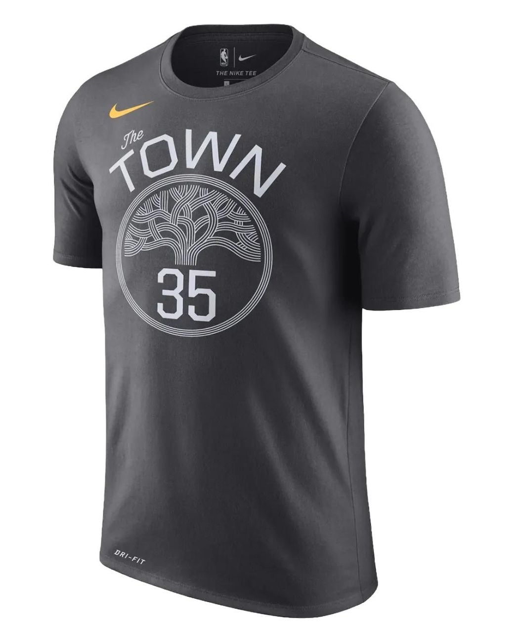 Nike Black X Nba Golden State Warriors Kevin Durant T-Shirt for men
