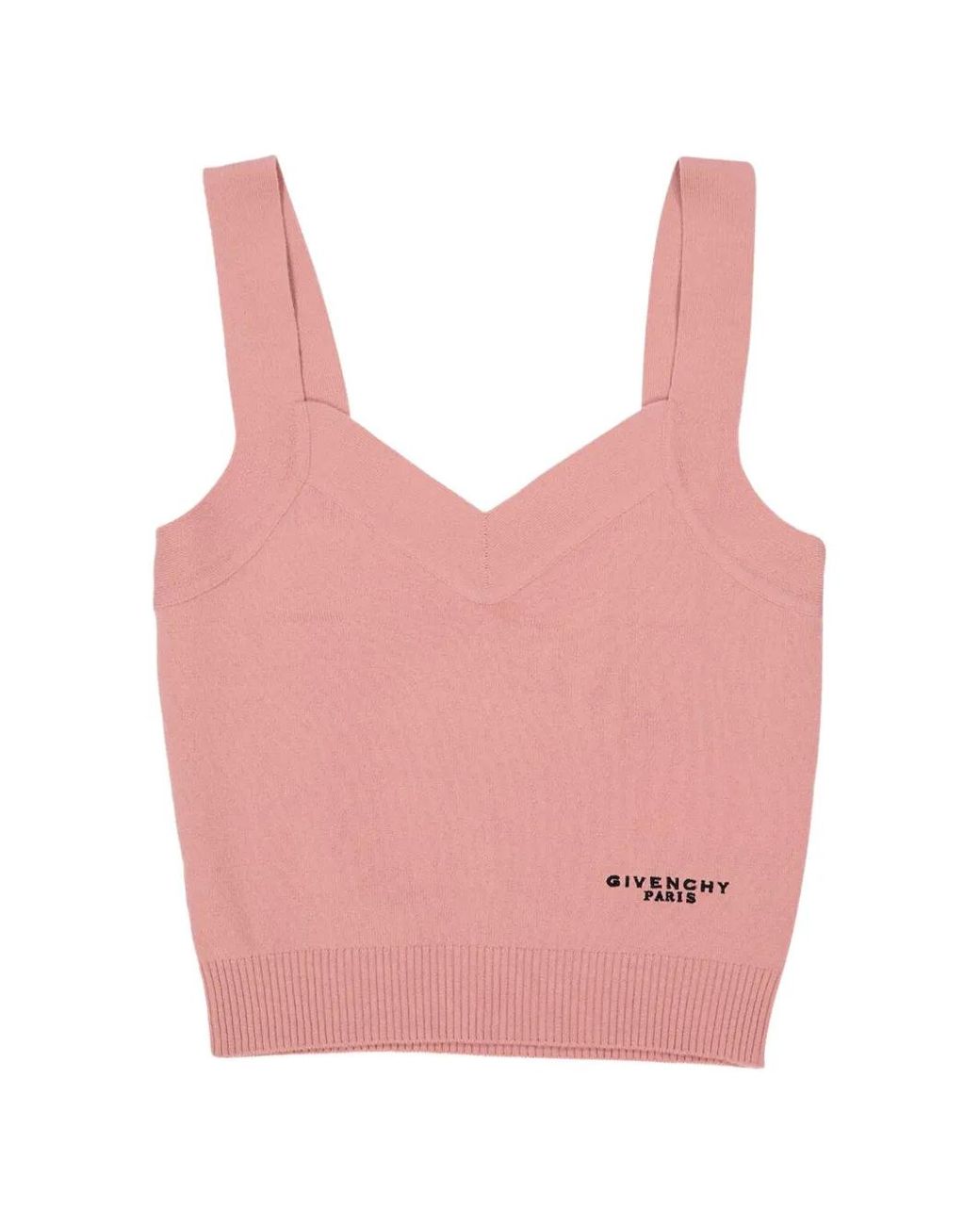 Givenchy Pink V-Neck Sleeveless Top
