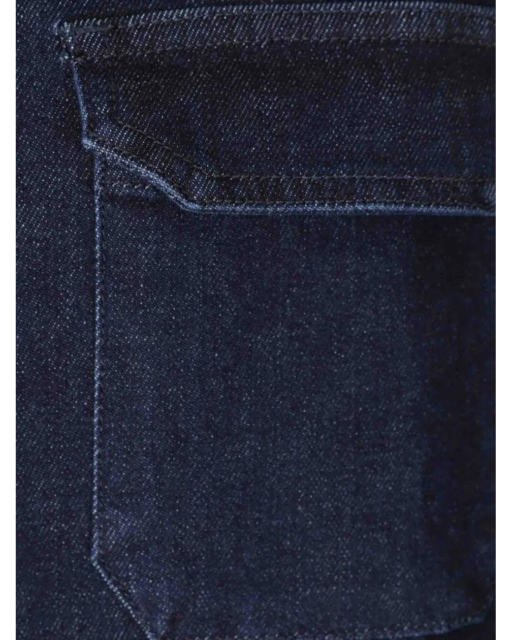 richard j. brown Blue Zip-Up Denim Jacket for men