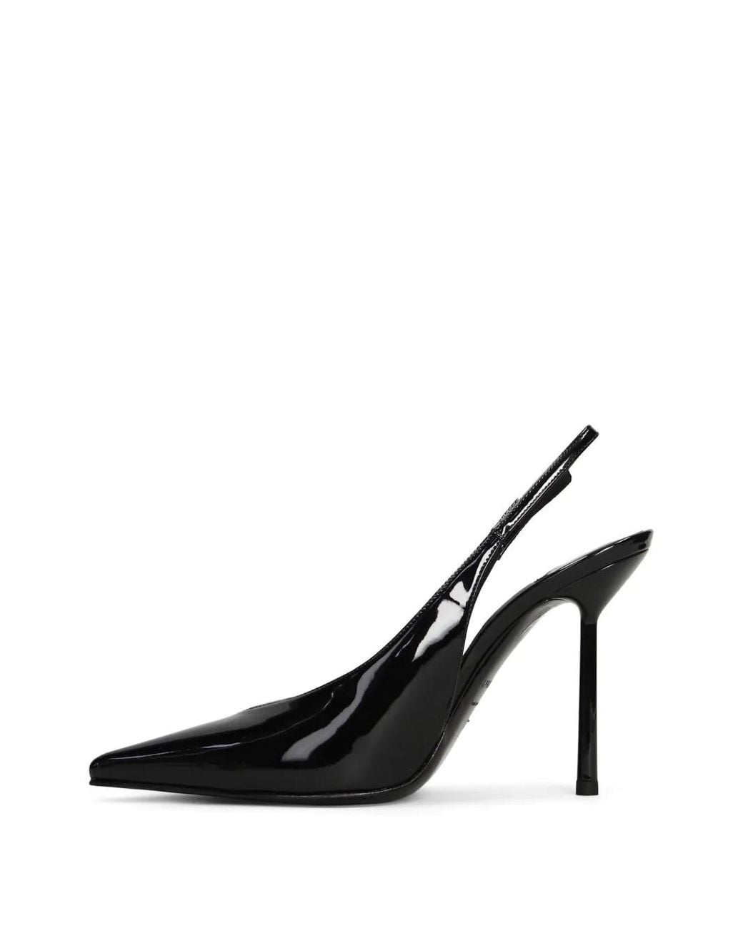 Le Silla Black Clivage Crystal-Embellished Slingback Pumps