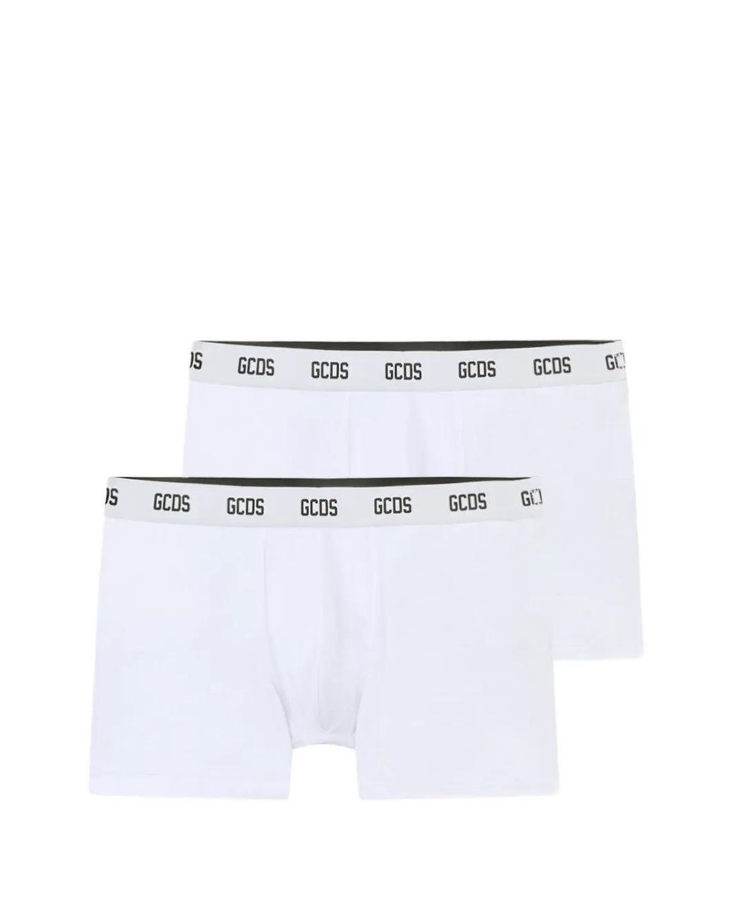 Gcds White Logo-Waistband Boxer Briefs (Set Of Two) for men