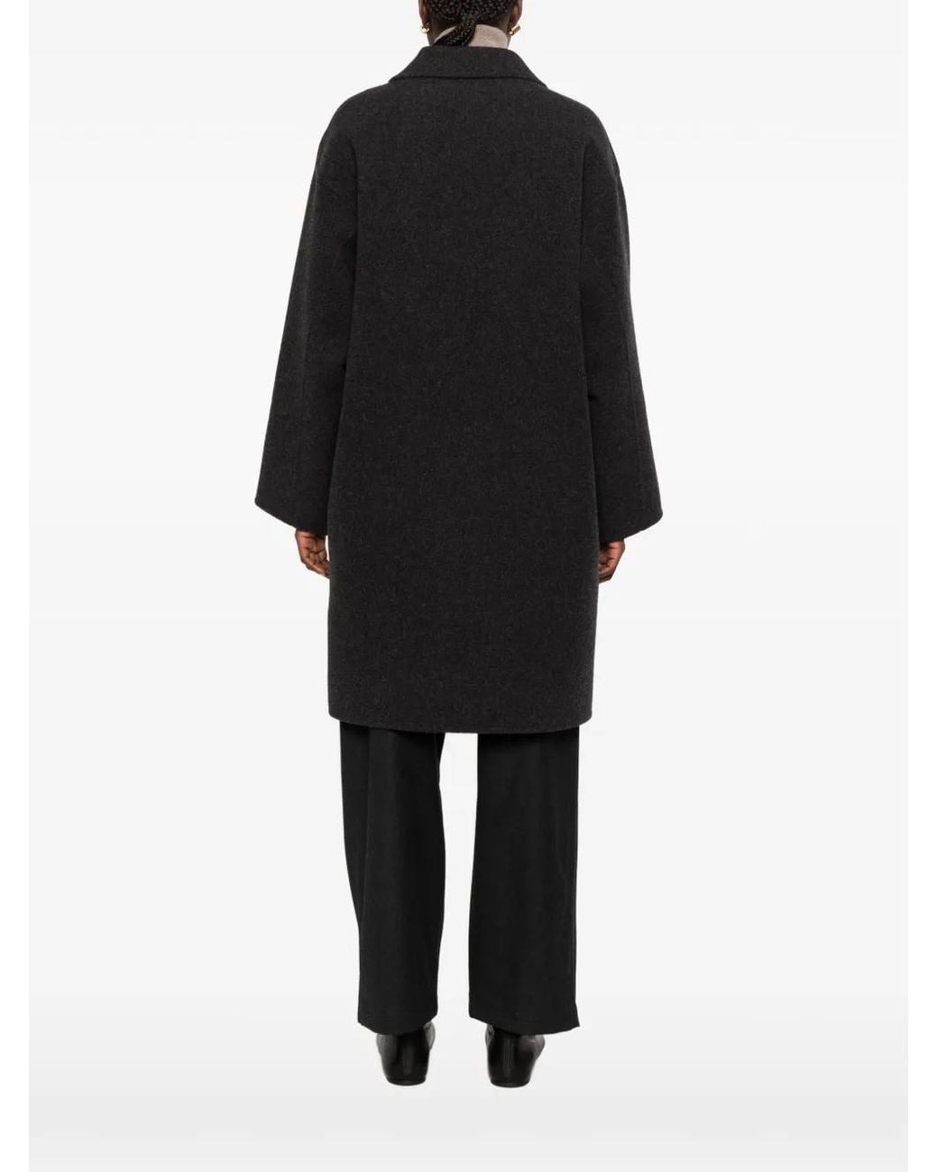 Sofie D'Hoore Black Carmine Wool Coat