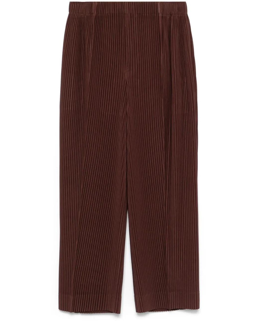 Homme Plissé Issey Miyake Brown Mc February Trousers for men