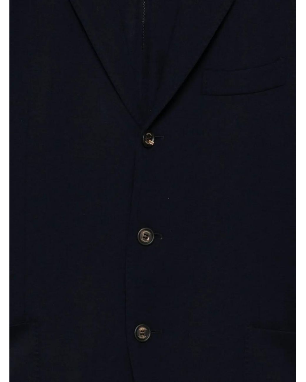 Eleventy Blue Three-Button Wool Jacket for men
