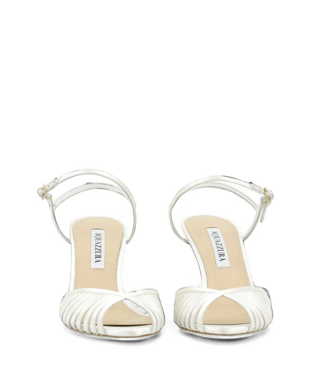 Aquazzura White Hold Me Sandals 85