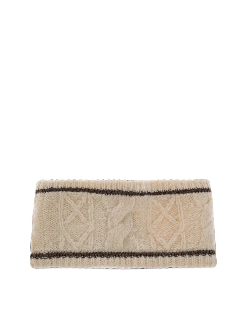 Bogner Natural Agnes Cable-Knit Headband