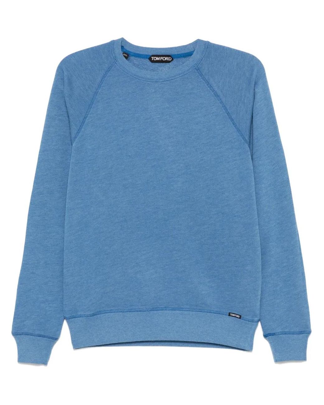 Tom Ford Sweater Met Logopatch in het Blue voor heren