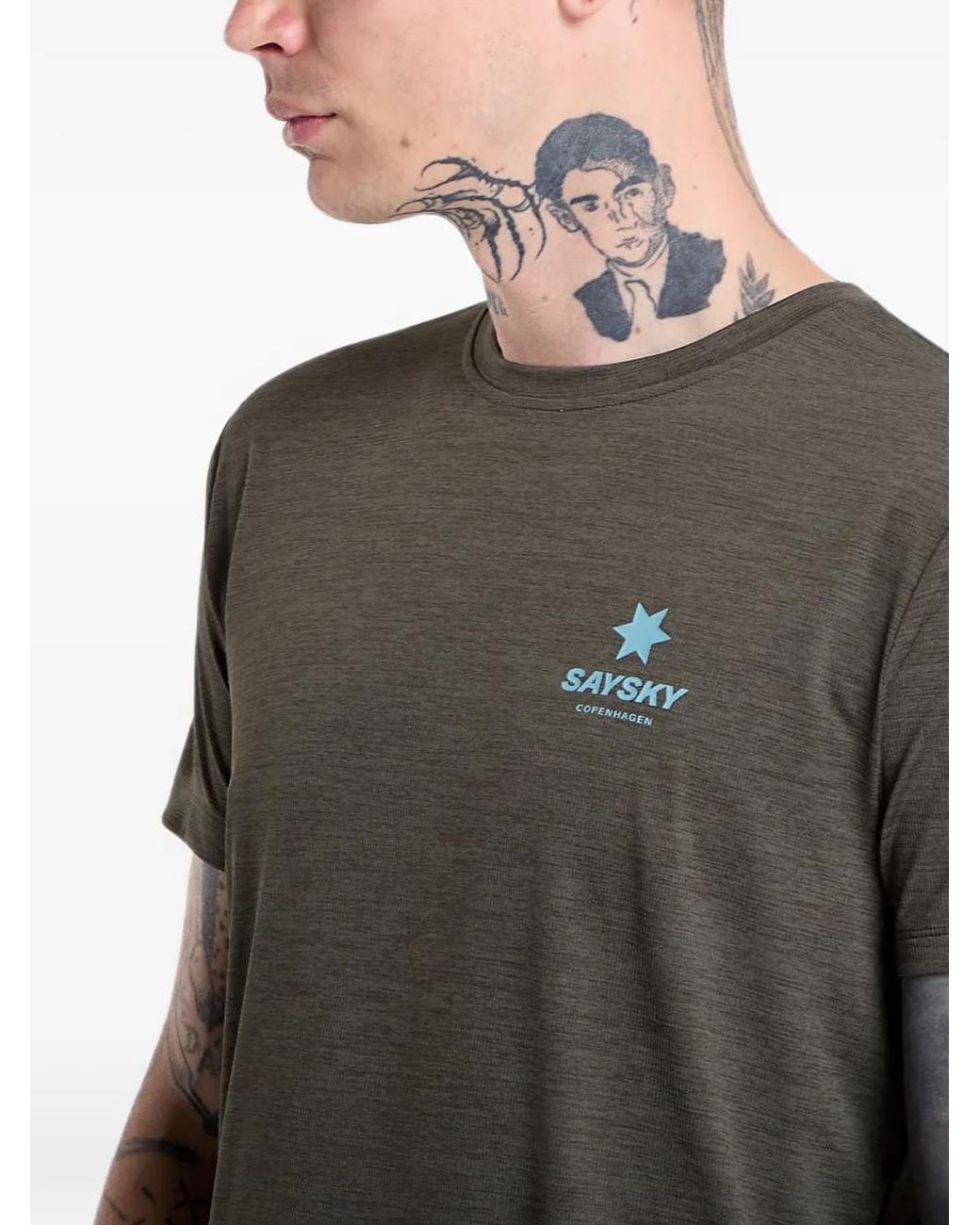 Saysky Gray Combat Pro T-Shirt for men
