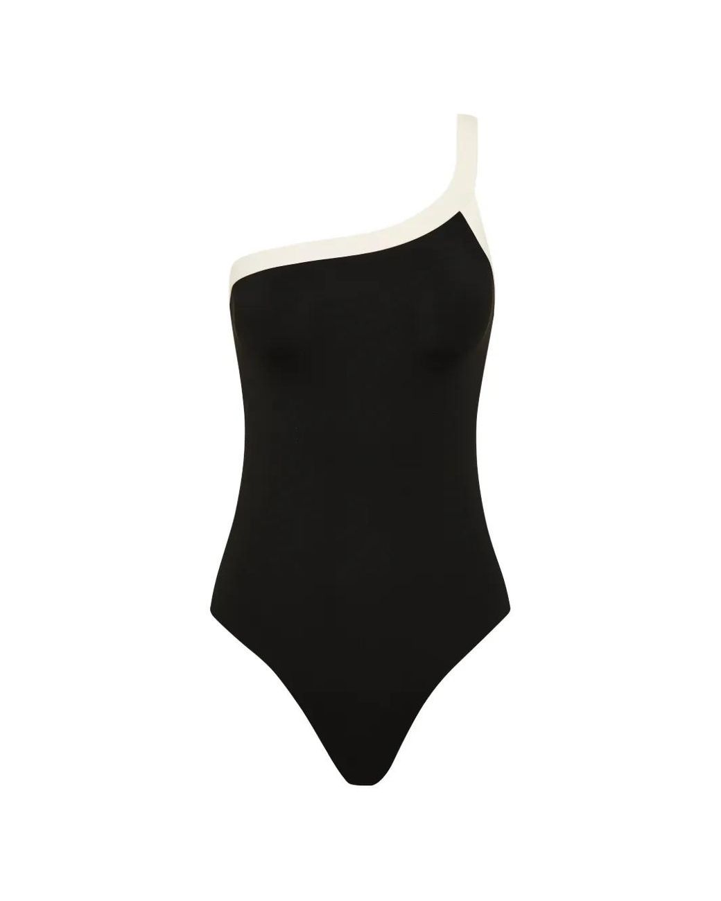 Bondi Born Black Maillot De Bain Nicky À Une Épaule