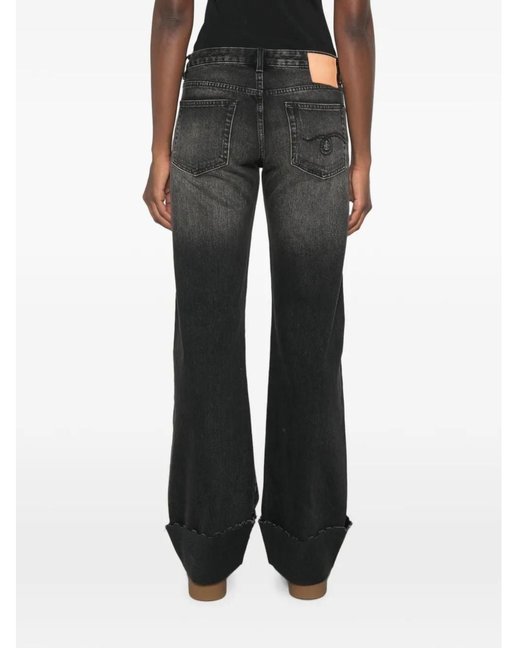 R13 Gray Effie Cuffed Jeans