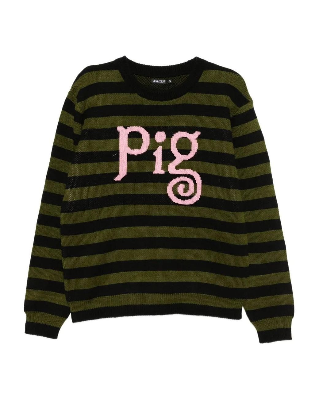 Ashish Black Graphic-Print Sweatshirt