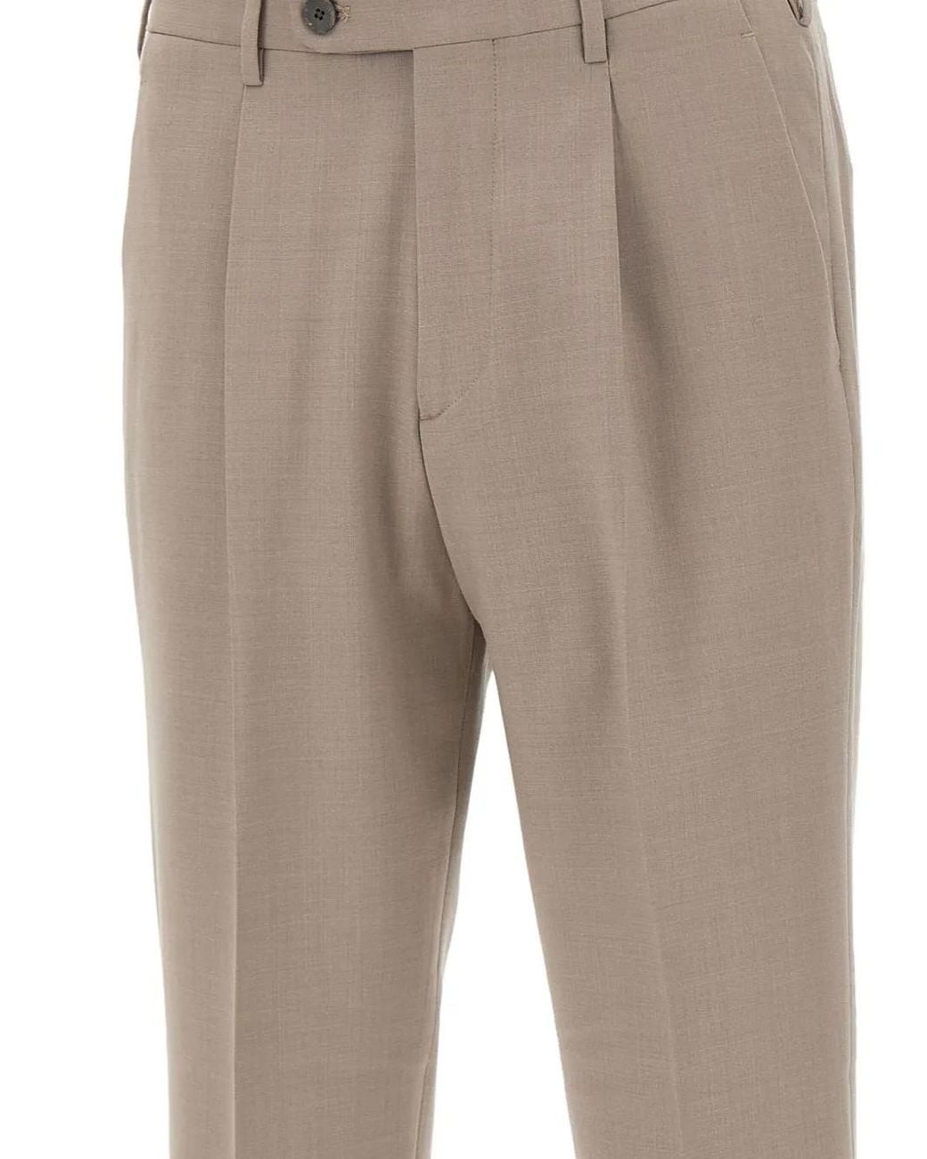Pantalones Con Pinzas Devore de hombre de color Gray