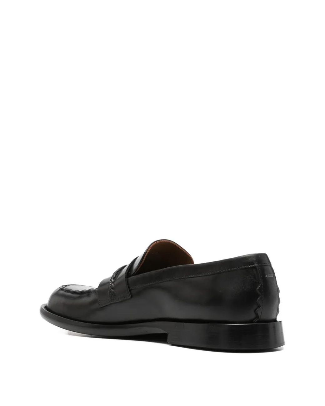 THE ANTIPODE Black Lorence Leather Loafers for men