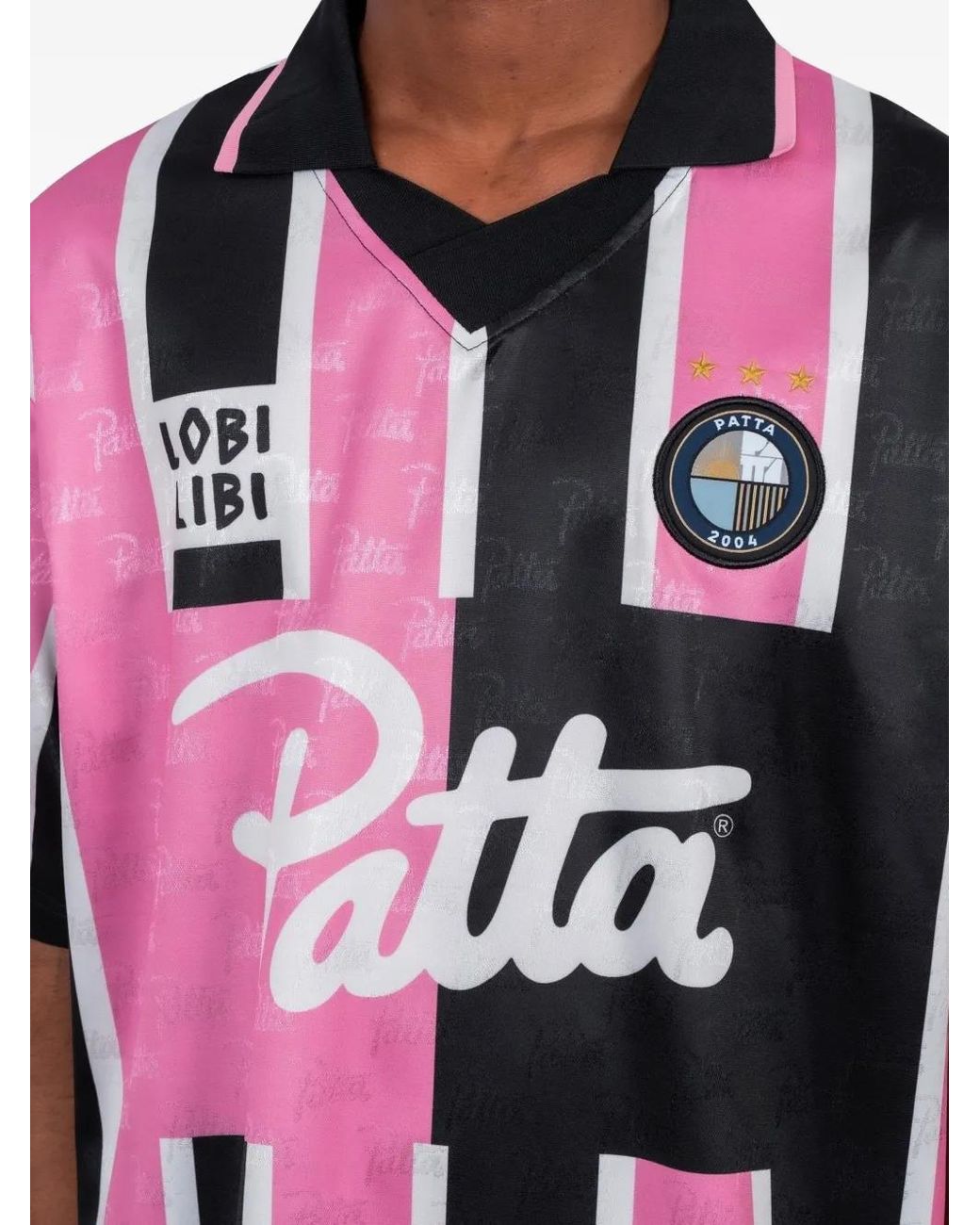 PATTA Red Striped T-Shirt for men