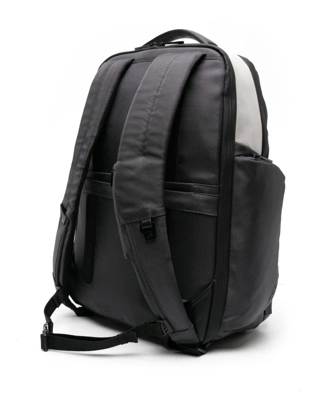 Piquadro Black Colour-Block Backpack for men