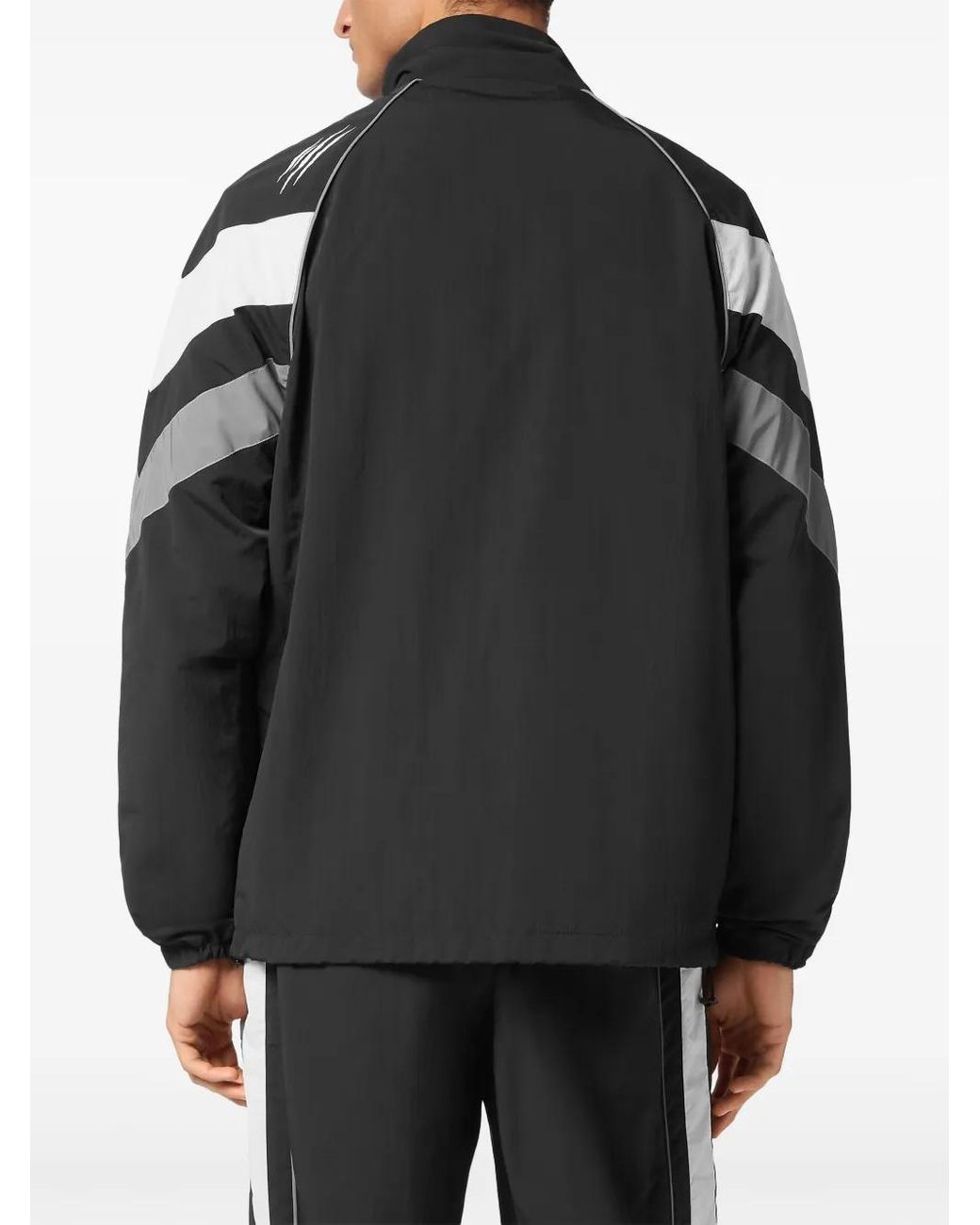 Philipp Plein Black Panelled Bomber Jacket for men