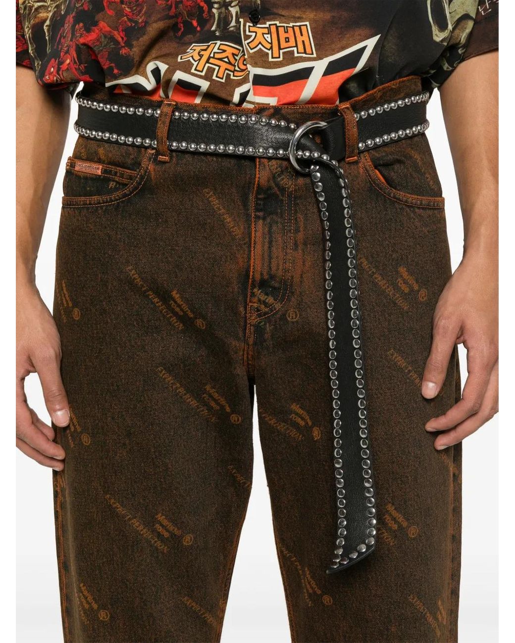 Martine Rose Brown Relaxed Fit Jean for men