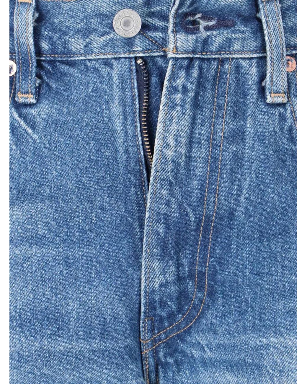 Levi's Blue Saddle Rock Mij Logo-Patch Jeans for men